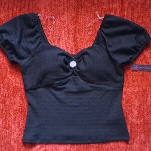 No Boundaries Black Crop Top